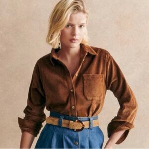 Sezane Max Brown Corduroy. XS